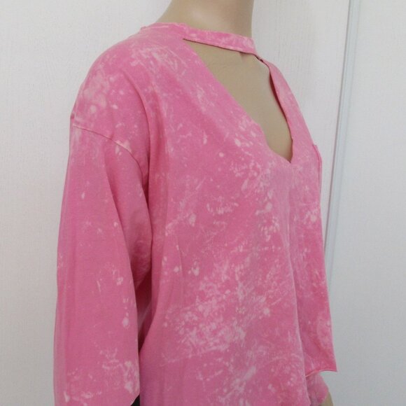 New PINK Victorias Secret T-Shirt Size Large Pink Long Sleeve Pocket Tee - Picture 6 of 14
